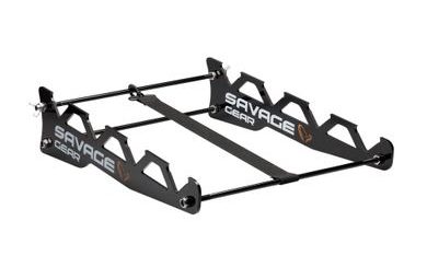 Savage Gear Držák prutů Belly Boat Rod Station Black 4 Rods