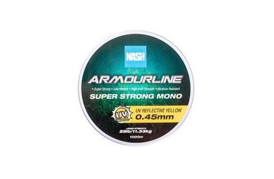 Nash Vlasec Armourline Super Strong Mono UV Žltý 1000m