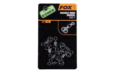 Fox Obratlíky s dvěma kroužky Edges Double Ring Swivel 8ks