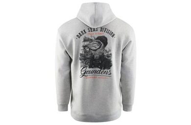 Grundéns Mikina Dark Seas X Grundens Portsmith Hoodie Athletic Heather