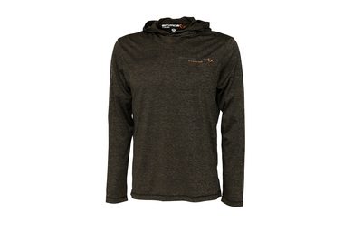 Savage Gear Mikina Fighter Stretch Hoodie Burnt Olive Melange