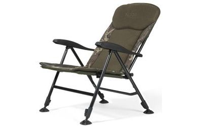 Trakker Křeslo komfortní s područkami Levelite Camo Longback Recliner