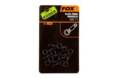 Fox Obratlíky s kroužkem Edges Flexi Ring Swivel 10ks