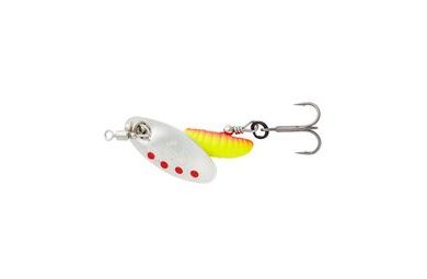 Savage Gear Třpytka Grub Spinners Silver Red Yellow