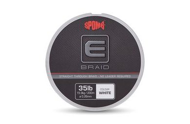 Spomb Spodová pletená šňůra E Braid 0,26mm 35lb 200m White