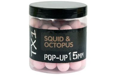 Shimano Boilies TX1 Pop Up Squid & Octopus Washed Out Pink