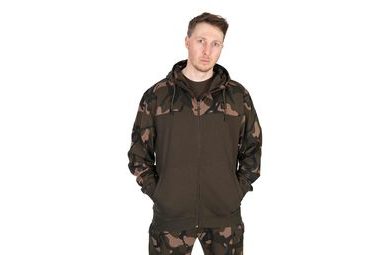 Fox Mikina LW Khaki / Camo Split Zip Hoody