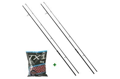 Shimano Prúty TX-2A Carp 3,66m 12'0" 3,25lb 2ks + Shimano Boilies TX1 20mm 5kg Zadarmo!