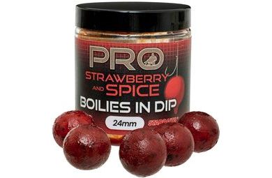 Starbaits Boilies v dipu Pro Strawberry Spice 150g