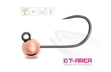 Delphin Jigové hlavičky Wolframové T-Area BL Měděné 5ks