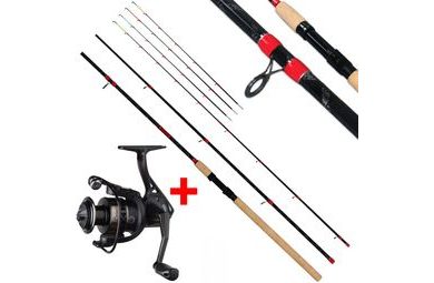 Giants fishing Prut Fluent MK2 Feeder 3,6m 100g + Naviják Deluxe FD 4000