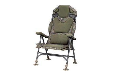 Trakker Křeslo komfortní s područkami Levelite Camo Longback Recliner