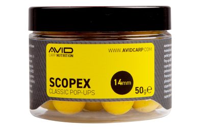 Avid Plovoucí boilie Classic Pop-Ups Scopex 14mm 50g