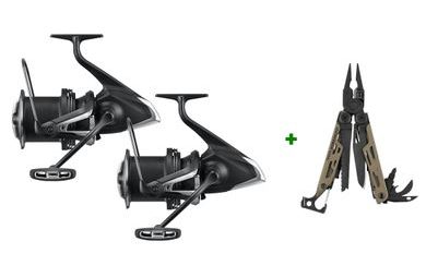 Shimano Naviják Aero Technium Magnesium 14000 XTD 2ks + Leatherman Kleště Signal Zdarma!