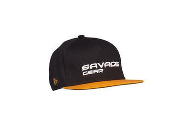 Savage Gear Kšiltovka Flat Peak 3D Logo Cap Black