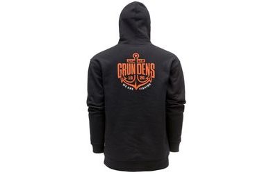 Grundéns Mikina Displacement DWR Hoodie Logo Anchor Black