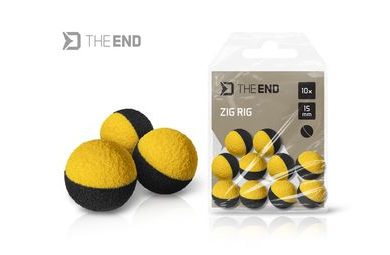 Delphin Pěnové Pop-Up TheEND Zig Rig černo-žluté 10ks