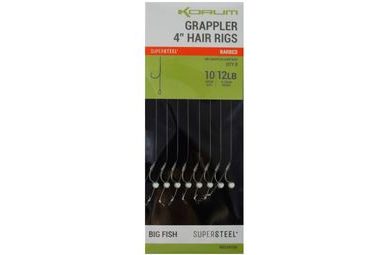Korum Hotové nadväzce Grappler Hair Rigs 4" 8ks