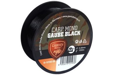 Giants Fishing Vlasec Carp Mono Gaube Black