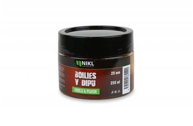Nikl Boilies v dipe Chilli & Peach 250g