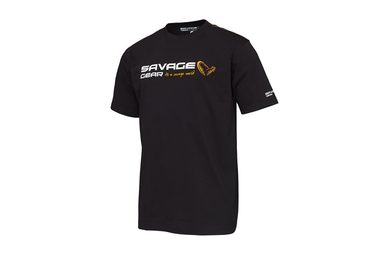 Savage Gear Triko Signature Logo T-shirt Black ink