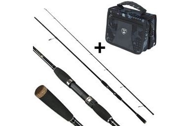 Giants fishing Akčný set Prút Radiant MX Spin 2,7m 7-28g + Prívlačová taška Compact