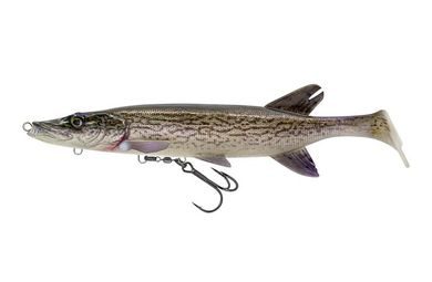 Savage Gear Gumová nástraha 3D Pike Shad Slow Sinking White Pike