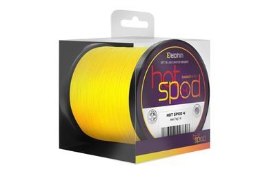 Delphin Šňůra HotSPOD 4 Žlutá 0,14mm 9,1kg 300m