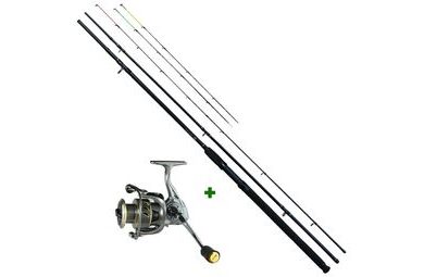 Giants Fishing Prút Black Method Feeder 12ft 40-90g + navijak GXF 3000FD Akčný set