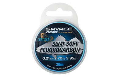 Savage Gear Fluorocarbon Semi-Soft Fluorocarbon Seabass 30m