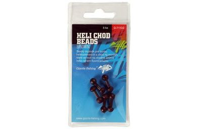 Giants Fishing Zarážky Heli-Chod Beads Brown 5ks