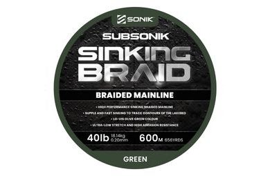 Sonik Šňůra Subsonik Sinking Braid 0,20mm 40lb 600m