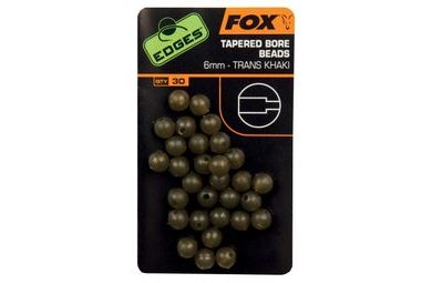 Fox Gumové korálky Edges Tapered Bore Beads 6mm 30ks