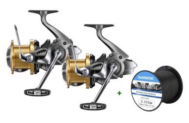 Shimano Naviják Aerlex XSC 14000 2ks + Vlasec Technium PB 0,28mm Zdarma