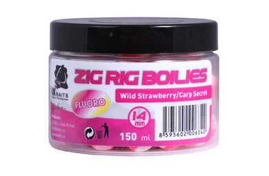 LK Baits Zig Rig Boilie Wild Strawberry/Carp Secret 14mm 150ml