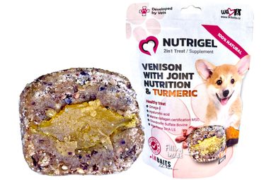LK Baits Pet Maškrta Nutrigel Dog Zverina s Kĺbovou Výživou a Kurkumou