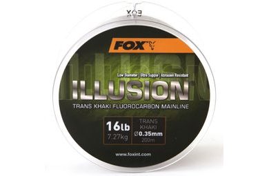 Fox Fluorocarbon Illusion Mainline Trans Khaki 200m