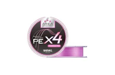 Varivas Šňůra Super Trout Area PE X4 Tournament Pink 75m