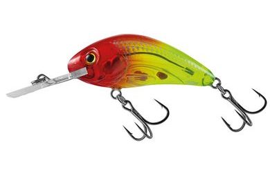 Salmo Wobler Rattlin Hornet Clear Floating Clear Bright Red Head