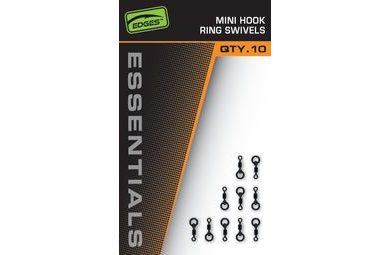 Fox Obratlíky Edges Essentials Mini Hook Ring Swivels 10 ks