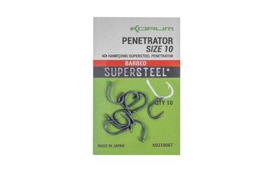 Korum Háčky Supersteel Penetrator Hooks Barbed 10ks