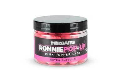 Mikbaits Plovoucí boilie Ronnie pop-up Pink Pepper Lady 150ml