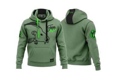 Hotspot Design Mikina Fishing Mania zelená