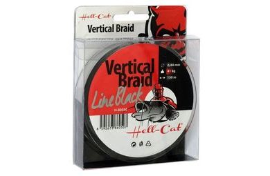 Hell-Cat Splétaná šňůra Braid Line Vertical Red 150m