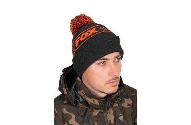 Fox Zimní čepice Collection Bobble Black & Orange