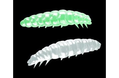 Libra Lures Larva Glow UV green