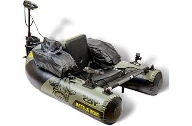 Black Cat Belly boat + Elektromotor Battle Boat Set 170 cm 113 cm