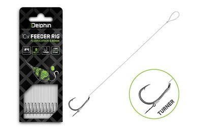 Delphin Feederový návazec Fluoro Sting - Turner 10ks