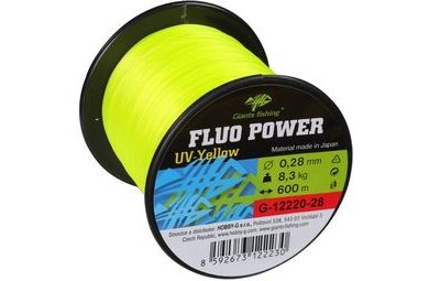 Giants fishing Vlasec Fluo Power UV-Yellow 600m
