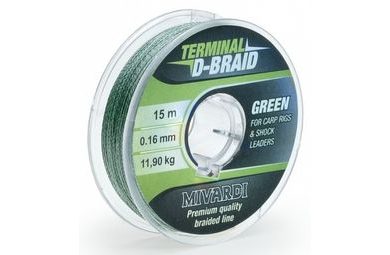 Mivardi Šňůra Terminal D-Braid Green 15m